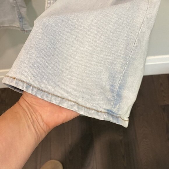 H&M Flared High Rise Distressed Light Blue Jeans Size 6 - Picture 11 of 16